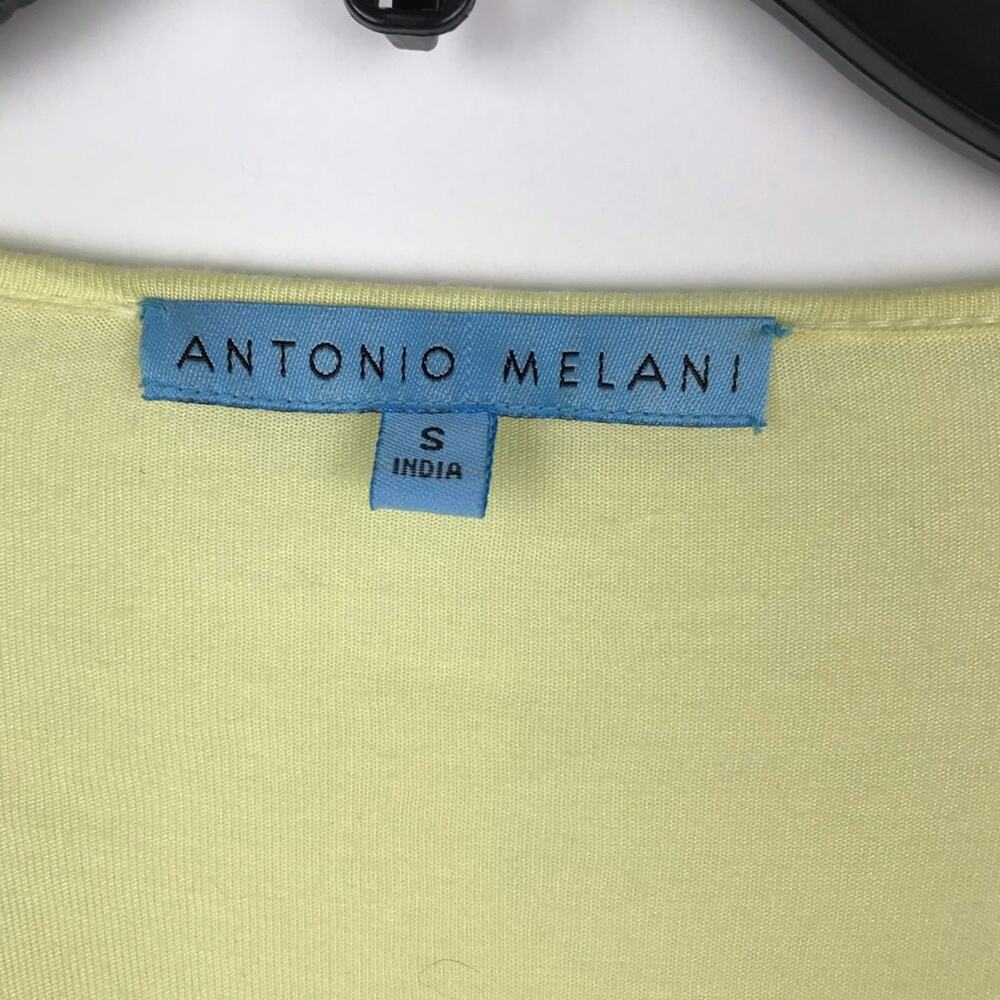 Antonio Melani  sequined blouse yellow Size S - Picture 8 of 9